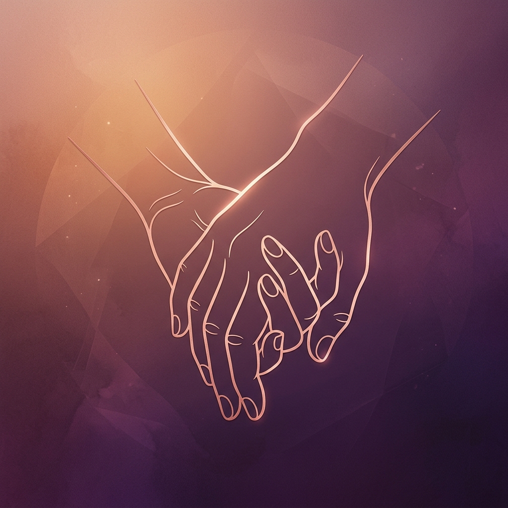 Holding hands illustration